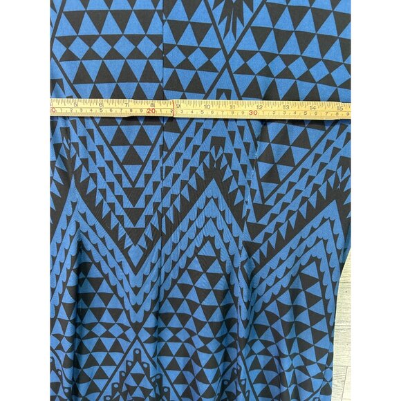 Gabby Skye Womens Geometric Pattern Shift Dress Size 10 Blue & Black - Picture 4 of 9